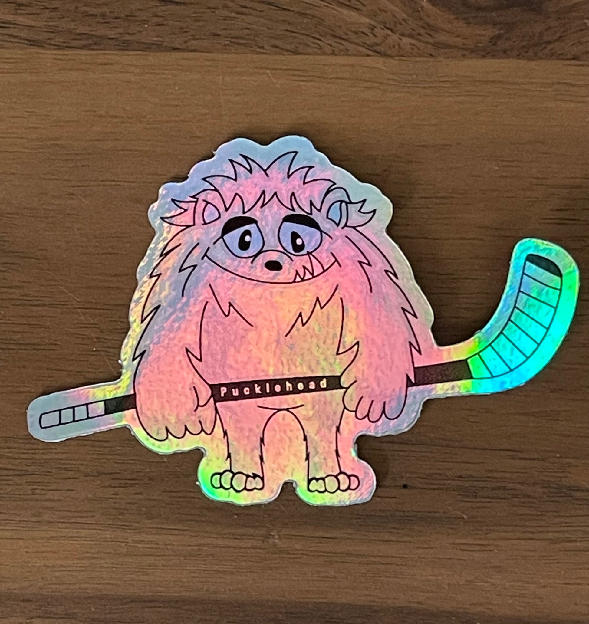 Puck Roster Sticker Holographic Puck Sticker – Pucklehead Sports